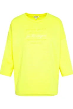 CAMP DAVID & SOCCX Sweatshirt mit tonigen Rubber Prints yellow lime yellowlime Clearance