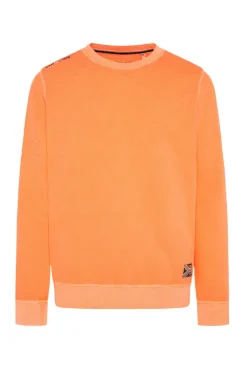 CAMP DAVID & SOCCX Sweatshirt mit Used-Waschung sunrise orange sunriseorange Cheap