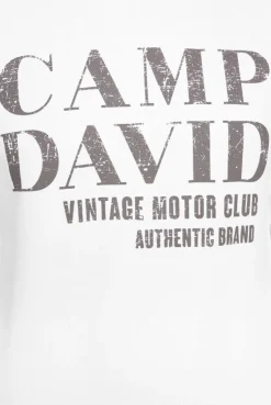 CAMP DAVID & SOCCX Sweatshirt mit Vintage Print opticwhite Discount