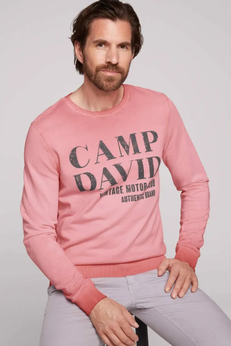 CAMP DAVID & SOCCX Sweatshirt mit Vintage Print sunrise Cheap
