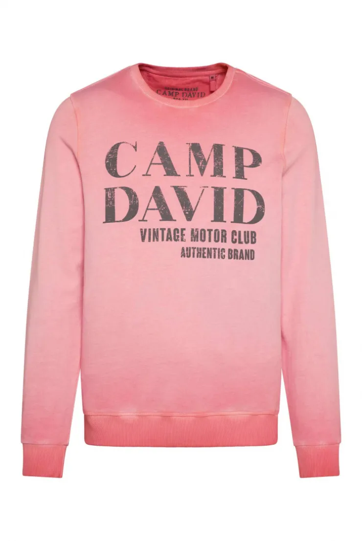 CAMP DAVID & SOCCX Sweatshirt mit Vintage Print sunrise Cheap