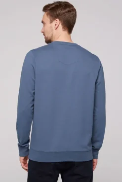 CAMP DAVID & SOCCX Sweatshirt mit Wording Print blue haze | S bluehaze Cheap