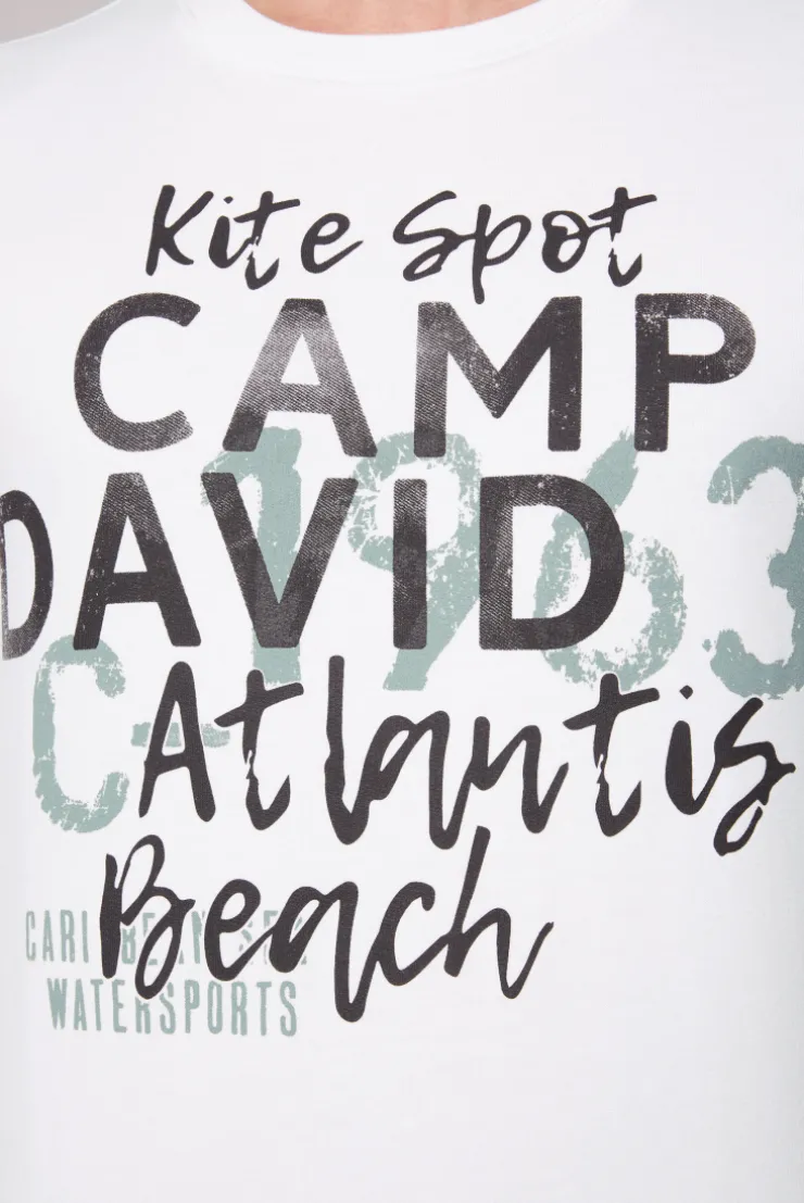 CAMP DAVID & SOCCX Sweatshirt mit Wording Print opticwhite Hot