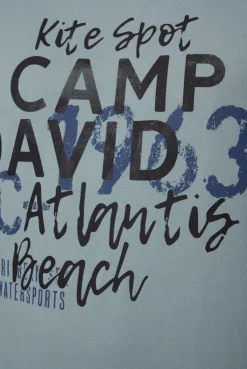 CAMP DAVID & SOCCX Sweatshirt mit Wording Print grey green | S greygreen Shop