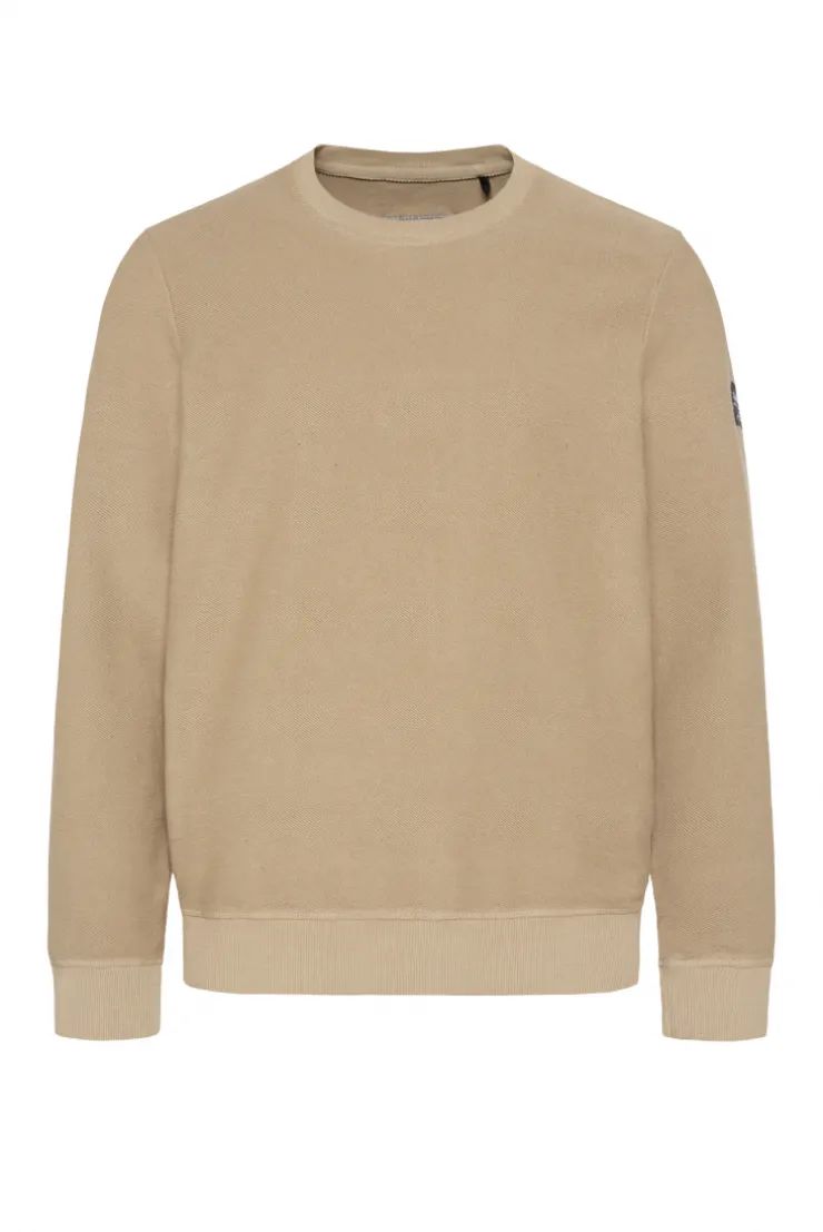 CAMP DAVID & SOCCX Sweatshirt Reversed mit Patch-Print tan Store