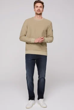 CAMP DAVID & SOCCX Sweatshirt Reversed mit Patch-Print tan Store