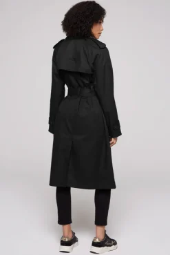 CAMP DAVID & SOCCX Trenchcoat mit Bindegürtel black Cheap