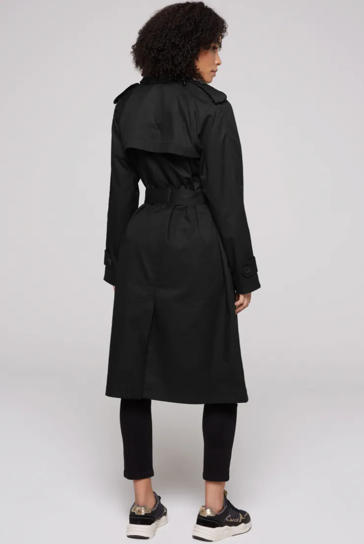 CAMP DAVID & SOCCX Trenchcoat mit Bindegürtel black Cheap