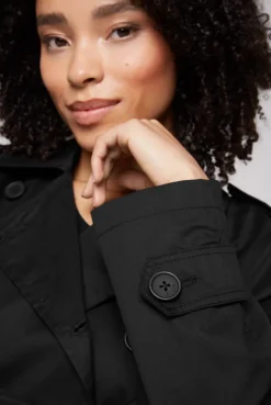 CAMP DAVID & SOCCX Trenchcoat mit Bindegürtel black Cheap