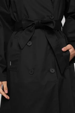 CAMP DAVID & SOCCX Trenchcoat mit Bindegürtel black Cheap