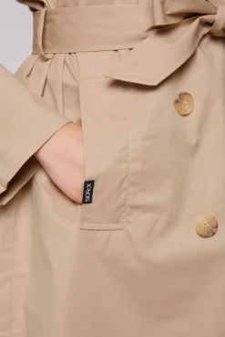 CAMP DAVID & SOCCX Trenchcoat mit Bindegürtel dark stone beige darkstonebeige Cheap