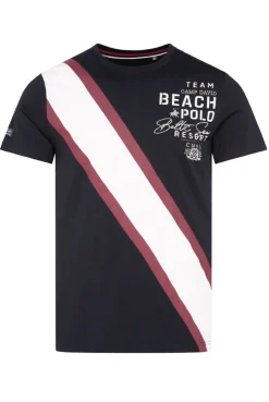 CAMP DAVID & SOCCX T-Shirt mit Color-Blocking und Artwork blue navy bluenavy Outlet