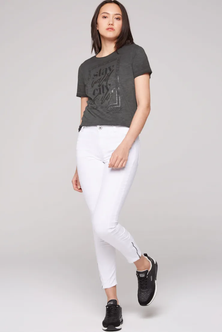 CAMP DAVID & SOCCX T-Shirt mit Folienprint black Store