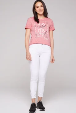 CAMP DAVID & SOCCX T-Shirt mit Folienprint sunrise Outlet