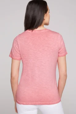 CAMP DAVID & SOCCX T-Shirt mit Folienprint sunrise Outlet