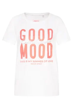 CAMP DAVID & SOCCX T-Shirt mit Glitter-Puff-Print opticwhite Best Sale