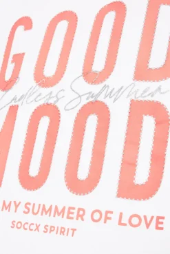 CAMP DAVID & SOCCX T-Shirt mit Glitter-Puff-Print opticwhite Best Sale