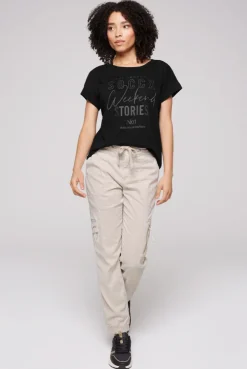 CAMP DAVID & SOCCX T-Shirt mit Logo aus Schmucknieten black Fashion