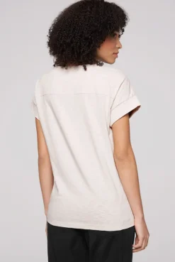 CAMP DAVID & SOCCX T-Shirt mit Logo aus Schmucknieten stone beige stonebeige Discount
