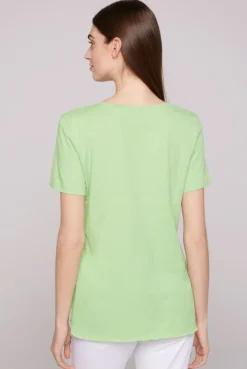 CAMP DAVID & SOCCX T-Shirt mit Pailletten-Artwork light green lightgreen Sale