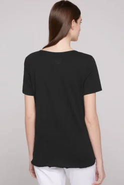 CAMP DAVID & SOCCX T-Shirt mit Pailletten-Artwork black Cheap