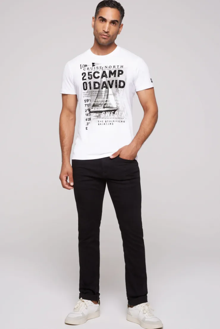 CAMP DAVID & SOCCX T-Shirt mit Photoprint opticwhite New