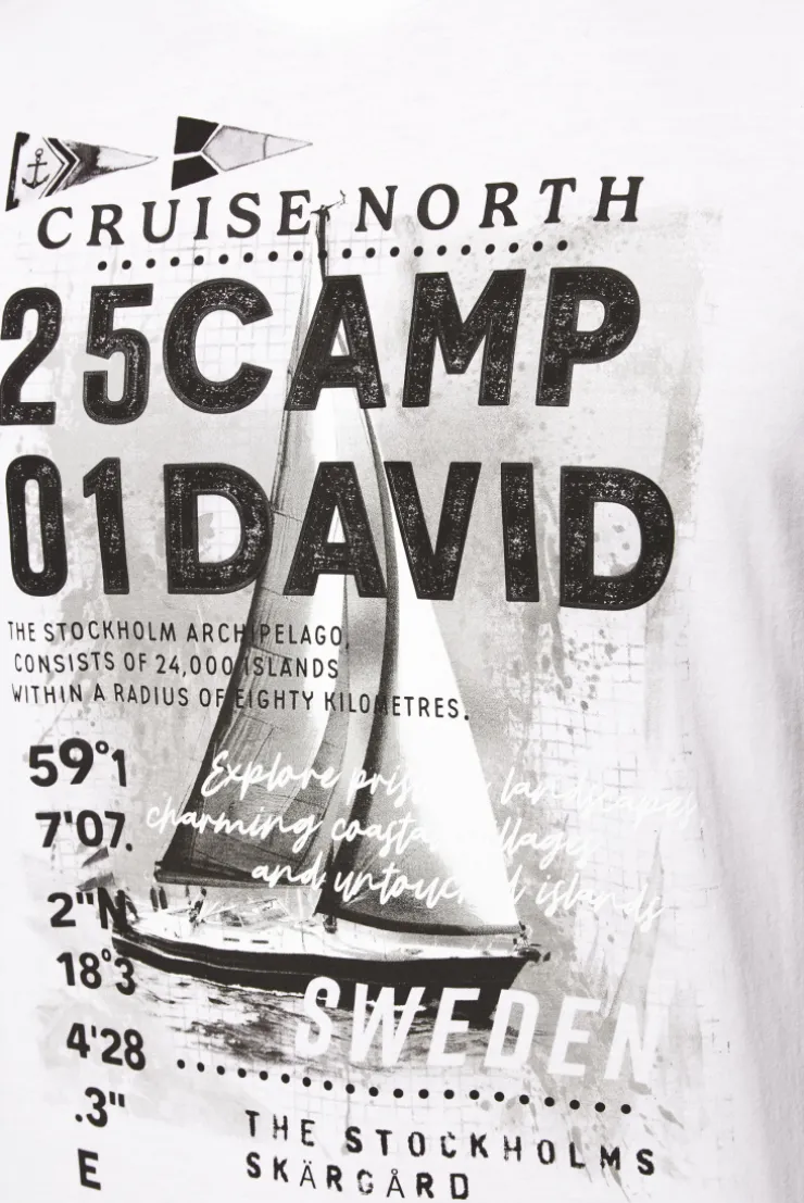 CAMP DAVID & SOCCX T-Shirt mit Photoprint opticwhite New