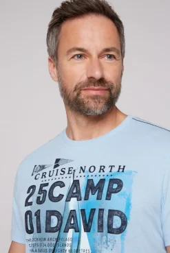 CAMP DAVID & SOCCX T-Shirt mit Photoprint summer blue summerblue Fashion