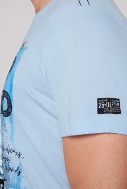 CAMP DAVID & SOCCX T-Shirt mit Photoprint summer blue summerblue Fashion