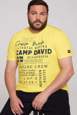 CAMP DAVID & SOCCX T-Shirt mit Print Artwork light lime lightlime Outlet
