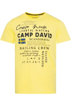 CAMP DAVID & SOCCX T-Shirt mit Print Artwork light lime lightlime Outlet