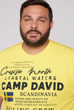 CAMP DAVID & SOCCX T-Shirt mit Print Artwork light lime lightlime Outlet