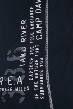 CAMP DAVID & SOCCX T-Shirt mit Print im Used Look blue navy bluenavy Discount