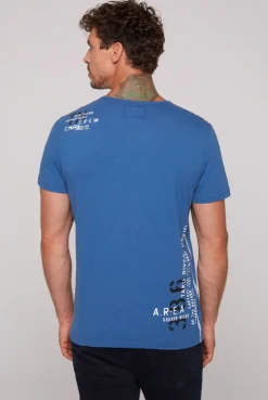 CAMP DAVID & SOCCX T-Shirt mit Print im Used Look strong blue strongblue Sale