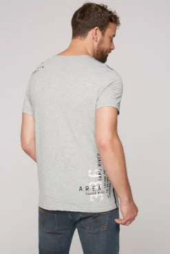 CAMP DAVID & SOCCX T-Shirt mit Print im Used Look granite melange granitemelange Store