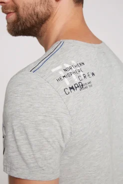 CAMP DAVID & SOCCX T-Shirt mit Print im Used Look granite melange granitemelange Store