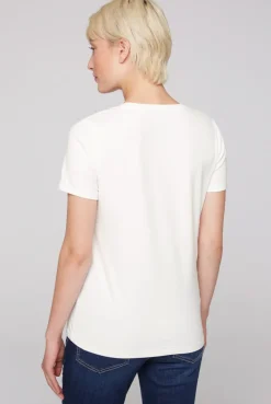 CAMP DAVID & SOCCX T-Shirt mit Rundhalsausschnitt und Print ivory Hot