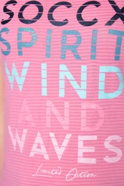 CAMP DAVID & SOCCX T-Shirt mit tonigen Streifen und Glitter Print pink punch pinkpunch Clearance