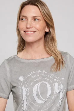 CAMP DAVID & SOCCX T-Shirt mit U-Boot-Ausschnitt und Artwork shadow Best
