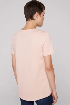 CAMP DAVID & SOCCX T-Shirt mit V-Ausschnitt und Photoprint rose blush roseblush Shop