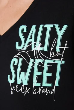 CAMP DAVID & SOCCX T-Shirt mit V-Ausschnitt und Label Print black Flash Sale