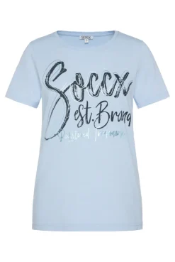 CAMP DAVID & SOCCX T-Shirt mit Wording Print cool blue coolblue Store