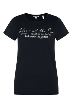 CAMP DAVID & SOCCX T-Shirt  mit Wording Print black Sale