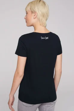 CAMP DAVID & SOCCX T-Shirt mit Wording Print black Sale