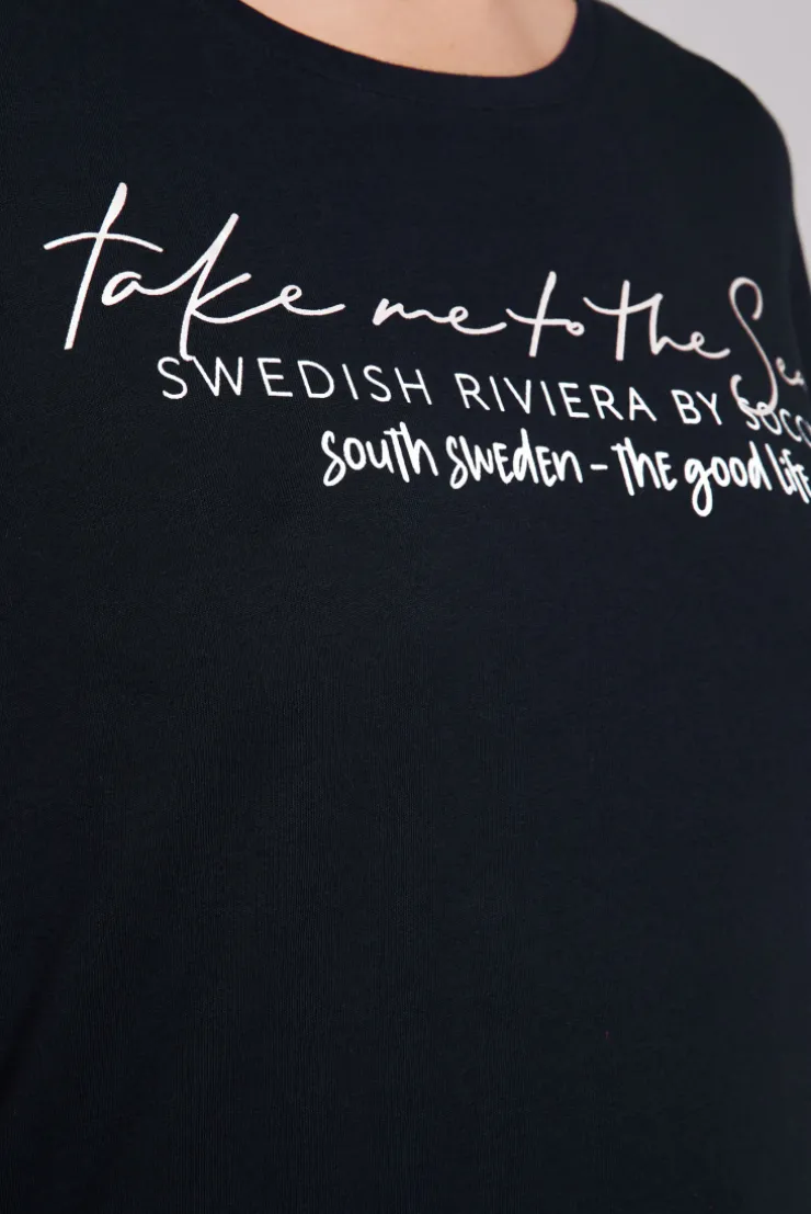 CAMP DAVID & SOCCX T-Shirt mit Wording Print black Sale