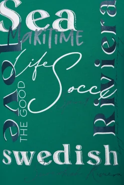 CAMP DAVID & SOCCX T-Shirt mit Wording Print bottle green bottlegreen Cheap