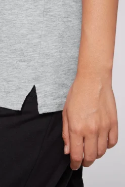 CAMP DAVID & SOCCX T-Shirt Rundhals mit Wording Print grey melange greymelange Hot