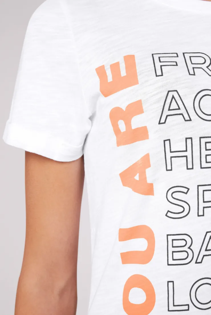 CAMP DAVID & SOCCX T-Shirt Rundhals mit Wording Print opticwhite Shop