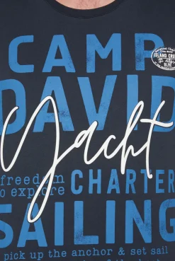 CAMP DAVID & SOCCX T-Shirt Rundhals mit Yacht Print classic navy | S classicnavy Store