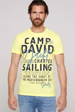 CAMP DAVID & SOCCX T-Shirt Rundhals mit Yacht Print | S sunlight Shop